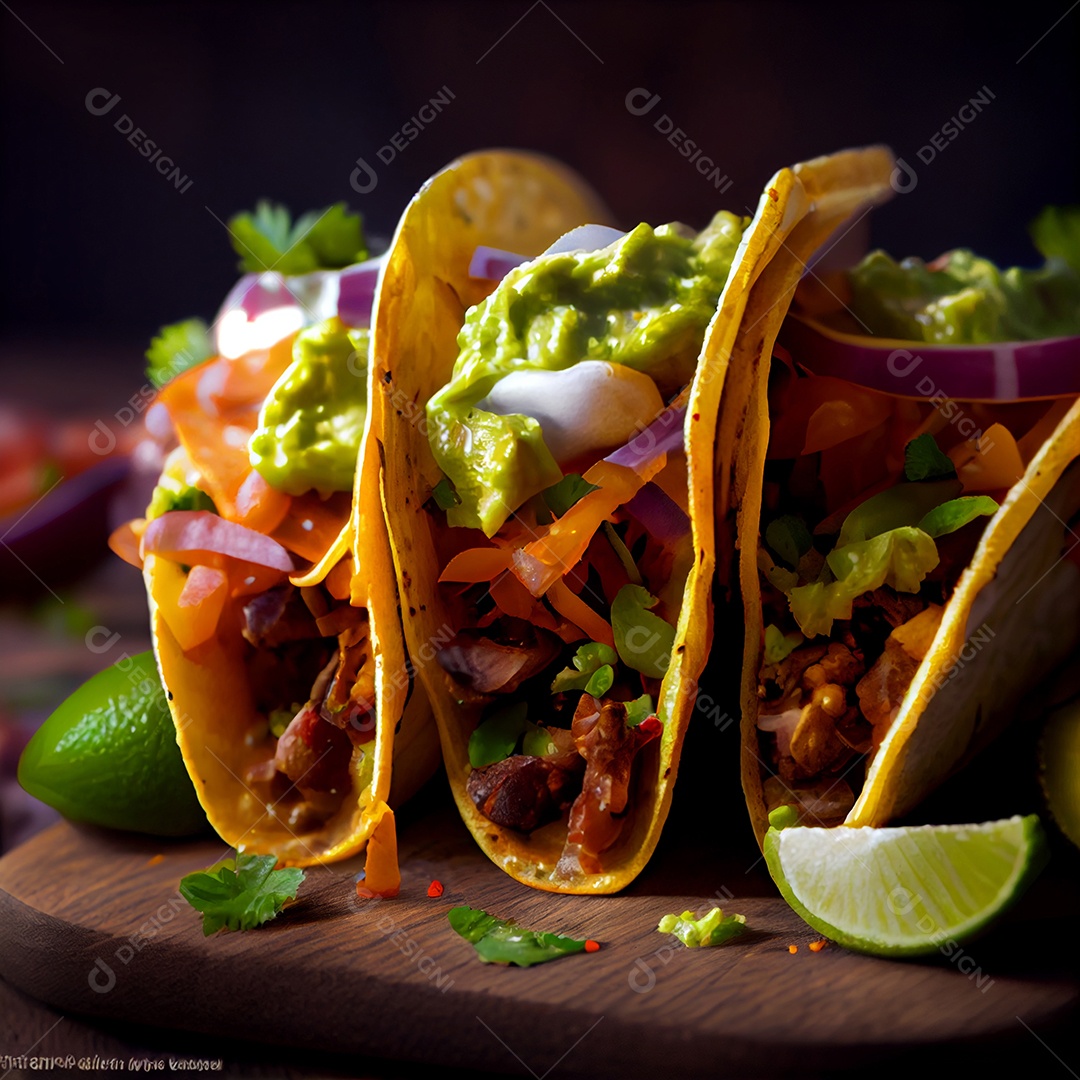 Deliciosos tacos recheados