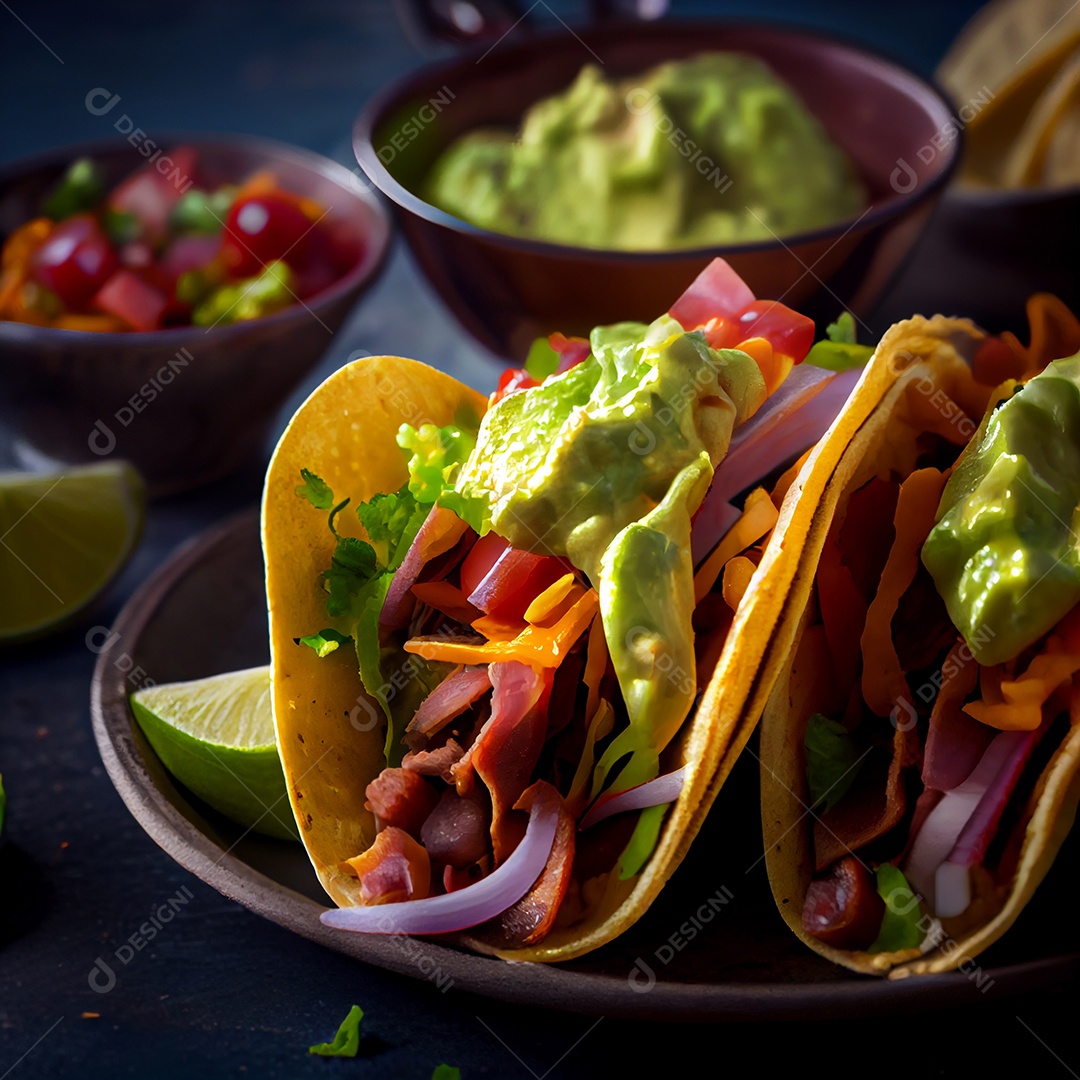 Deliciosos tacos recheados