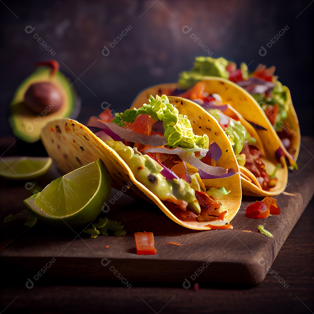 Deliciosos tacos recheados