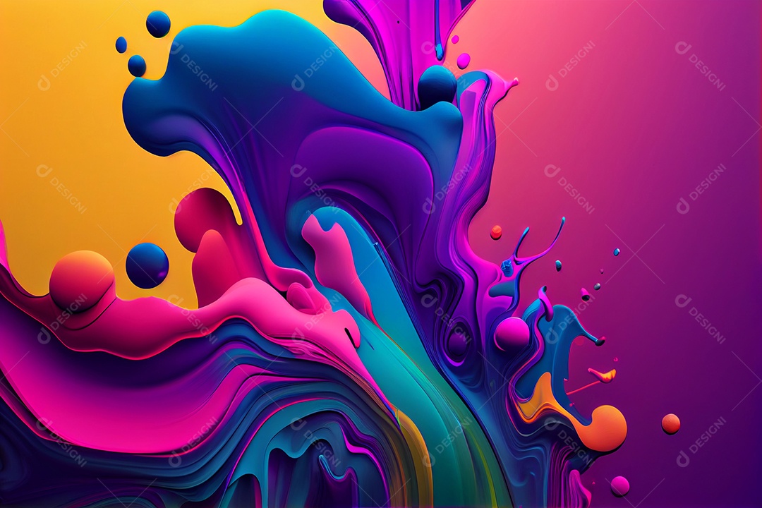 Textura líquida colorida