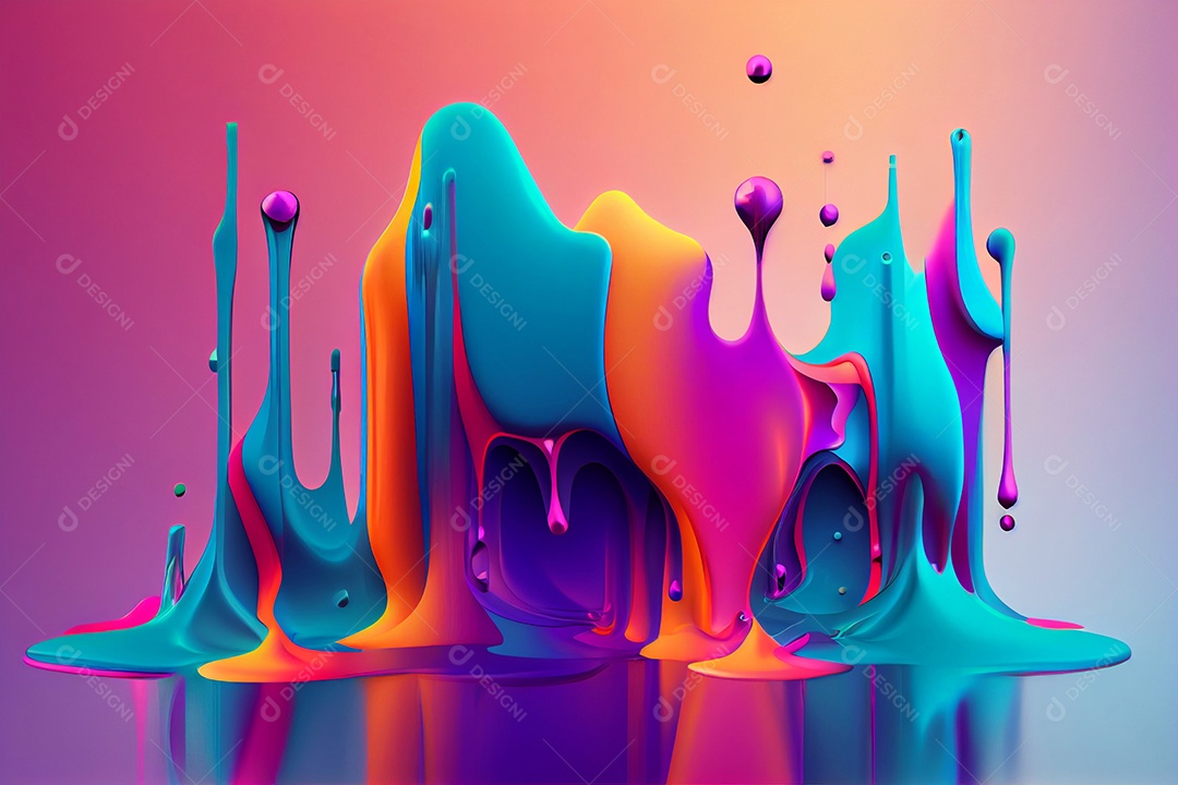 Textura líquida colorida