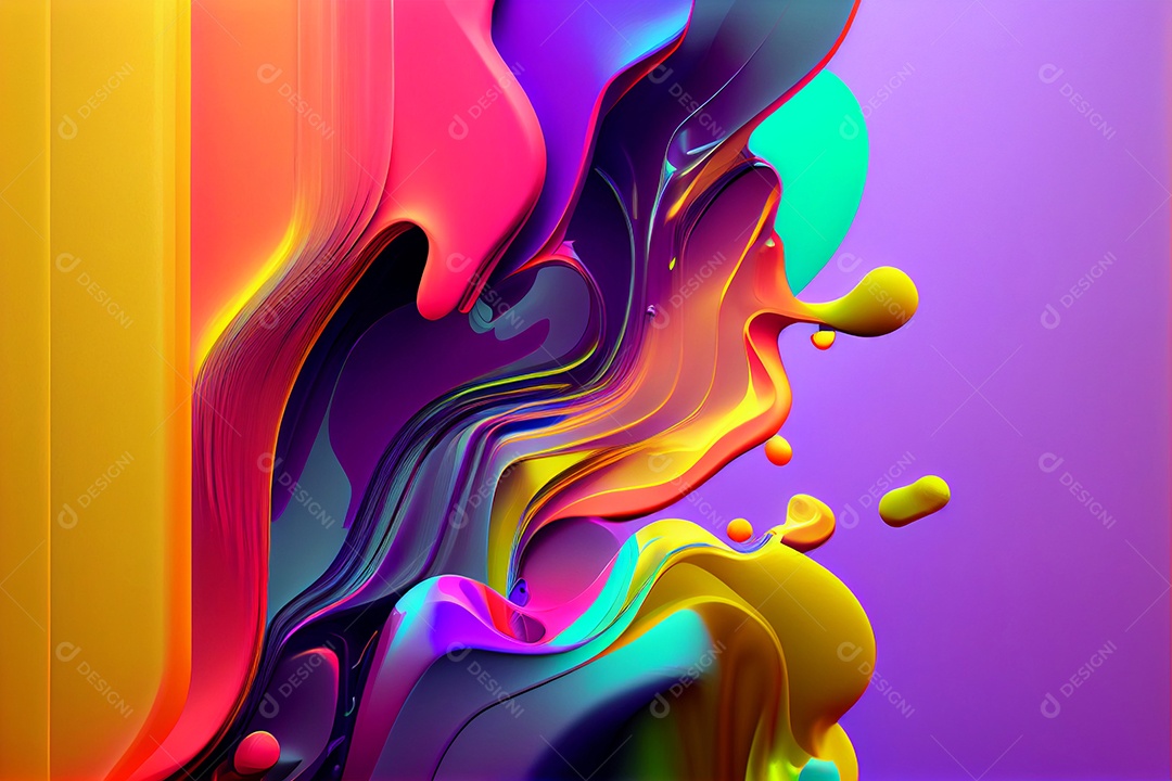 Textura líquida colorida