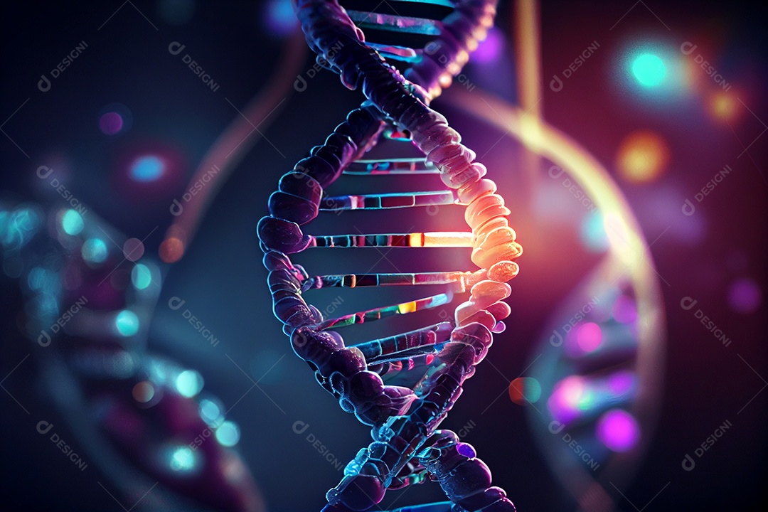 Ilustração de uma molécula de DNA