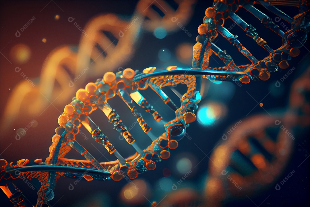 Ilustração de uma molécula de DNA