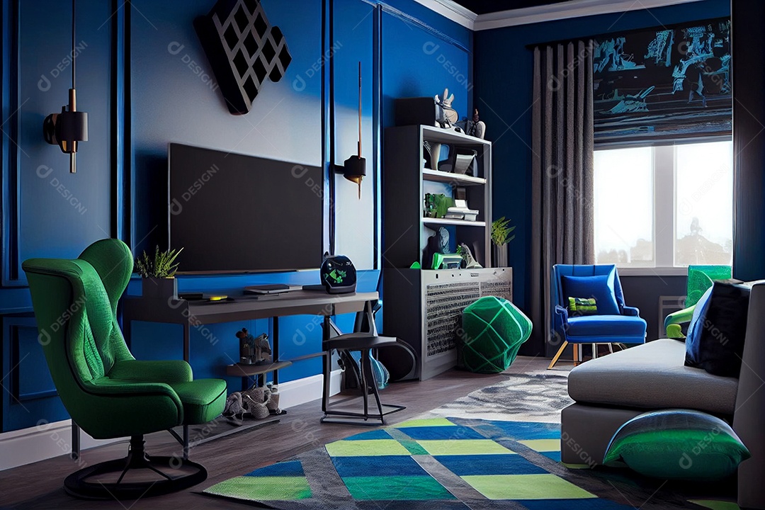 Interior de um apartamento moderno