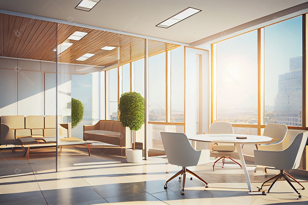 Interior de uma sala moderna