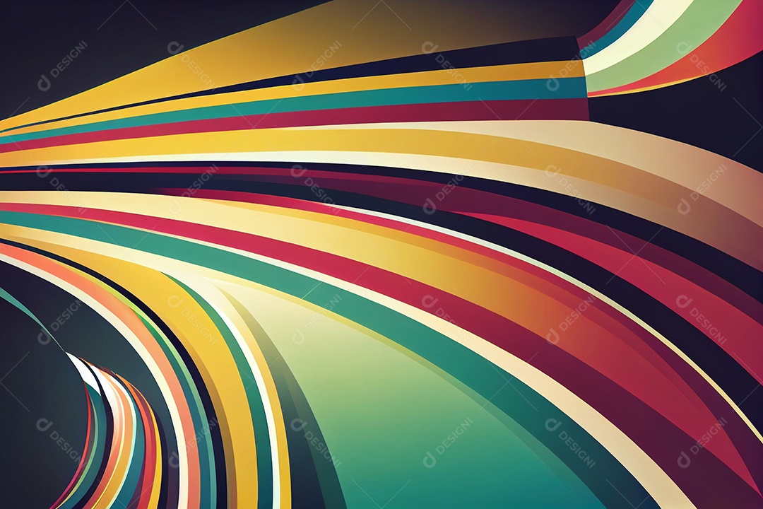 Background curvas coloridas