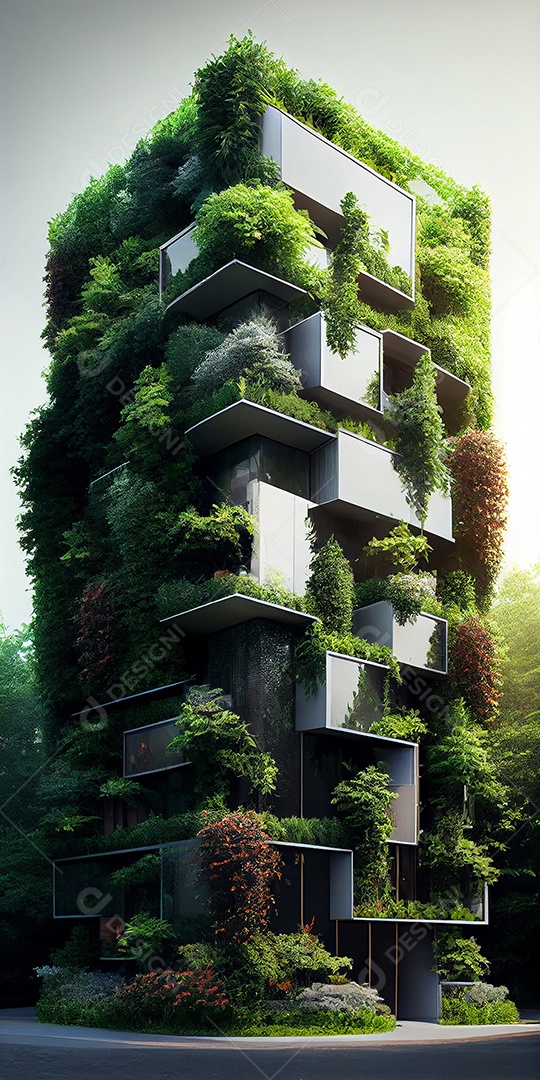 Prédio ecológico verde