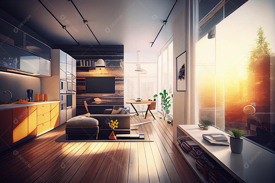 Decoração interior de apartamento