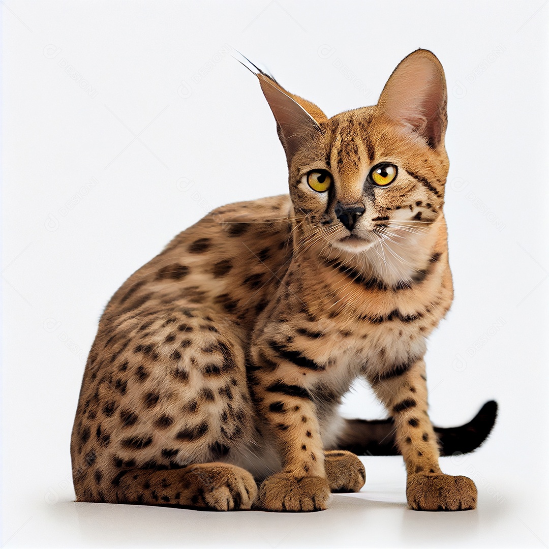 Ilustração de um Gato savannah