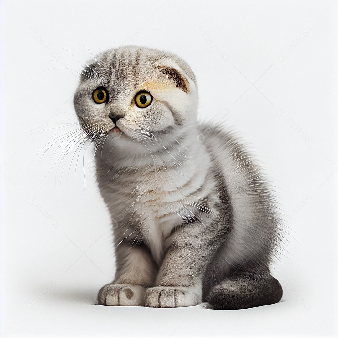 Lindo gato cinza scottish