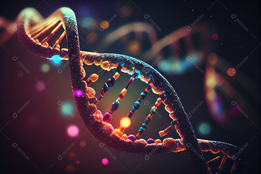 Ilustração de molécula DNA