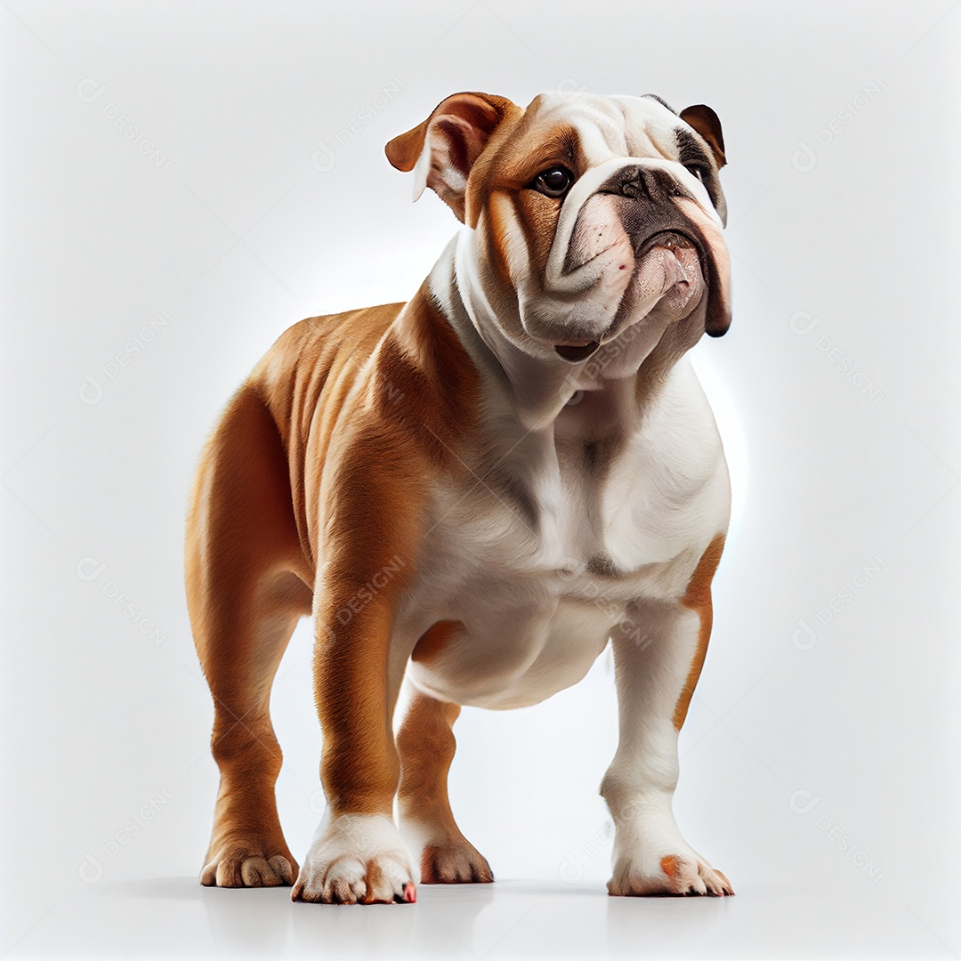 Ilustração de um cachorro bulldog