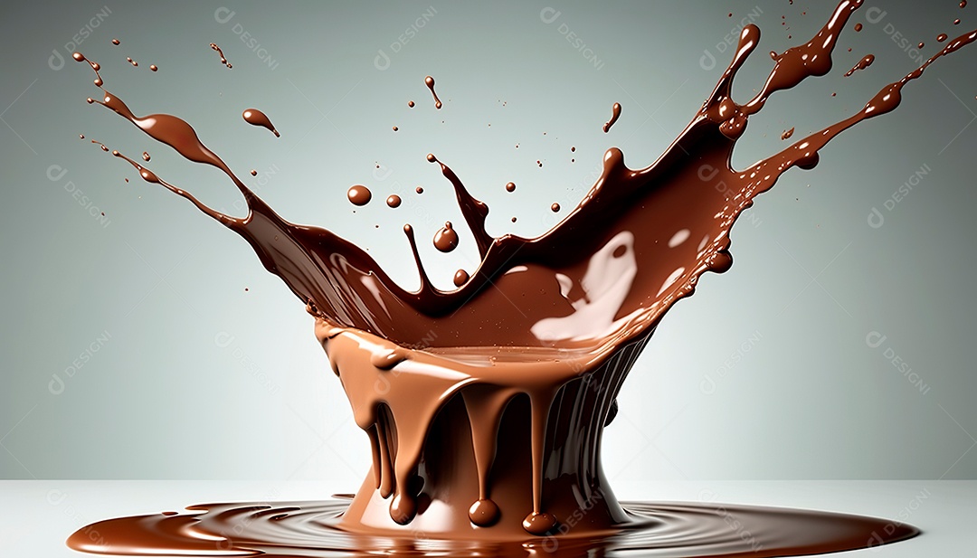 Splash de chocolate.