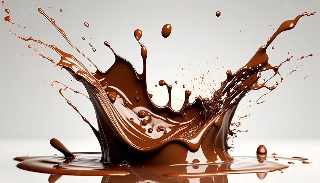 Splash de chocolate.