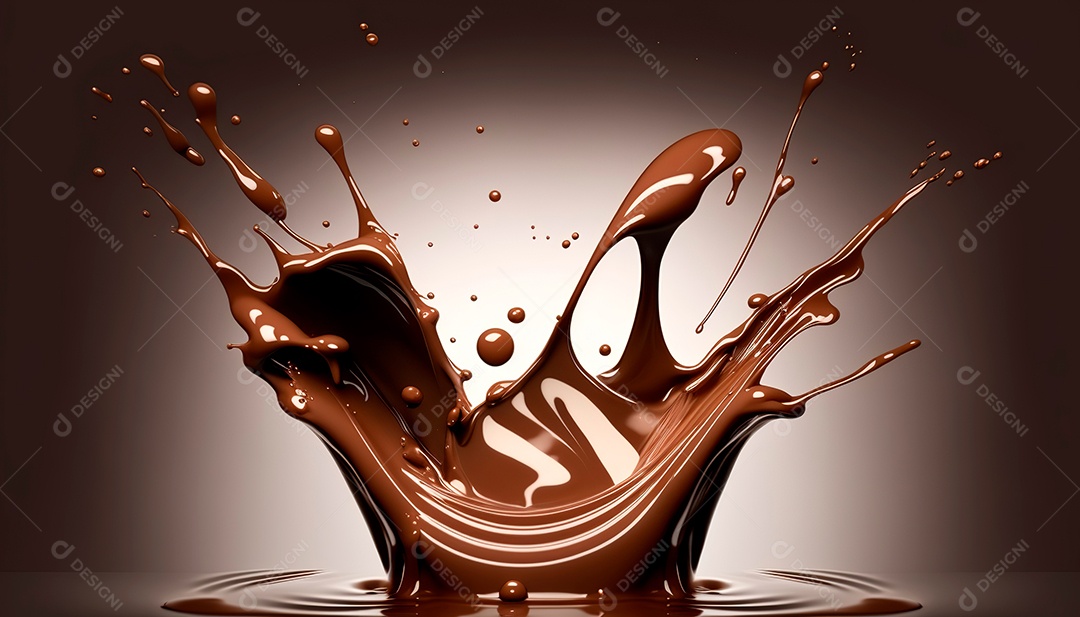 Splash de chocolate.