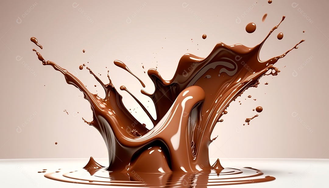 Splash de chocolate.