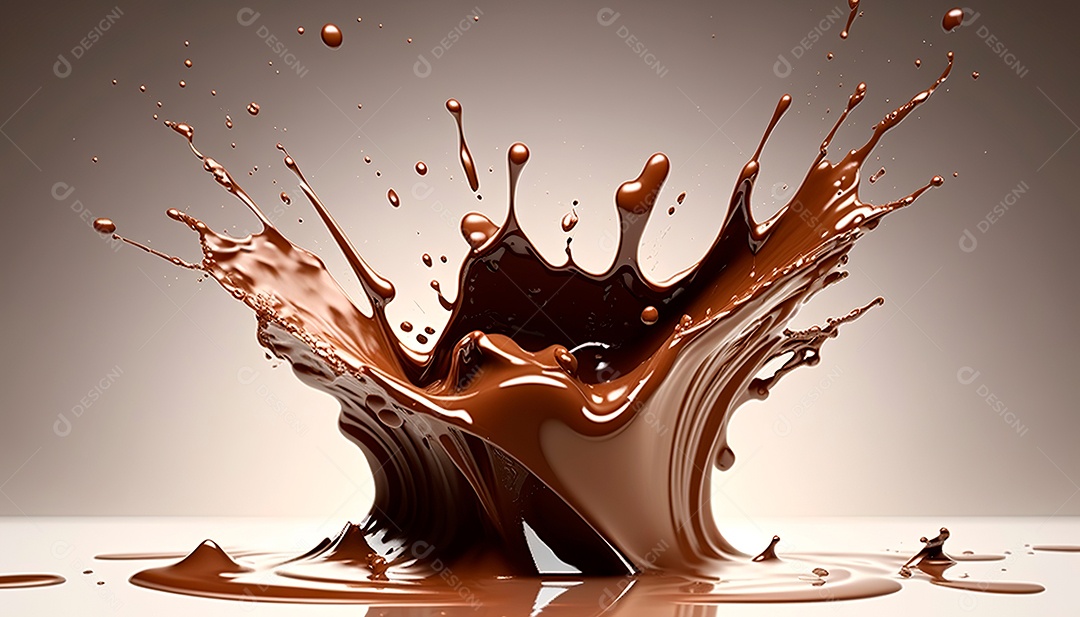 Splash de chocolate.