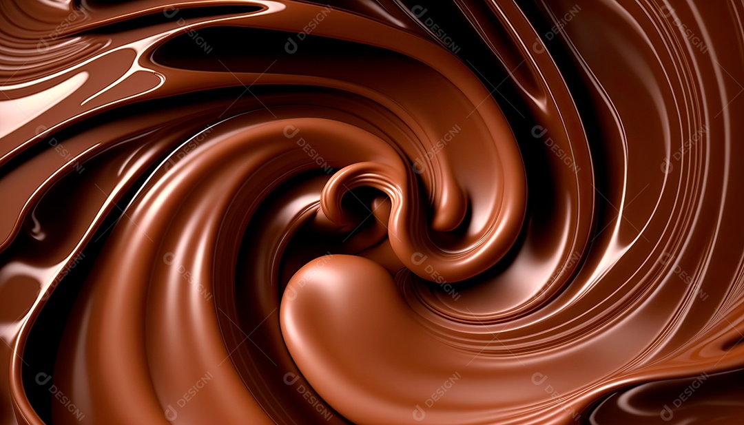 Textura de fundo de chocolate derretido rodopiantev.