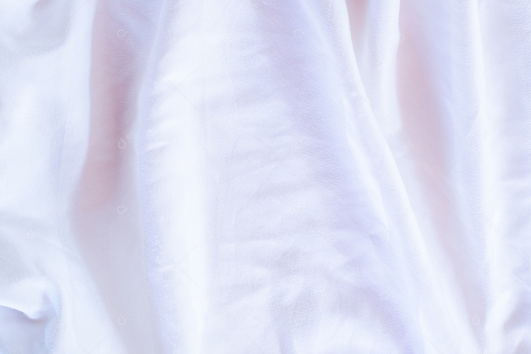 Textura gradiente de linho branco estilo de curva turva de tecido de luxo abstrato, roupa de cama enrugada e sombras cinza escuras, plano de fundo