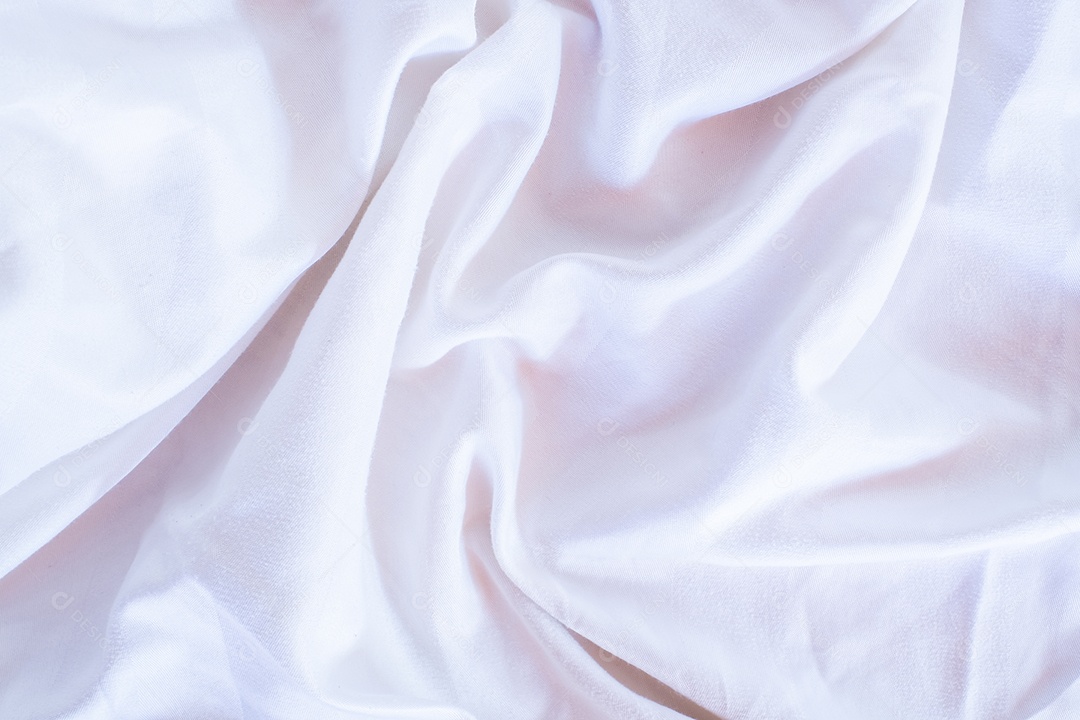 Textura gradiente de linho branco estilo de curva turva de tecido de luxo abstrato, roupa de cama enrugada e sombras cinza escuras, plano de fundo