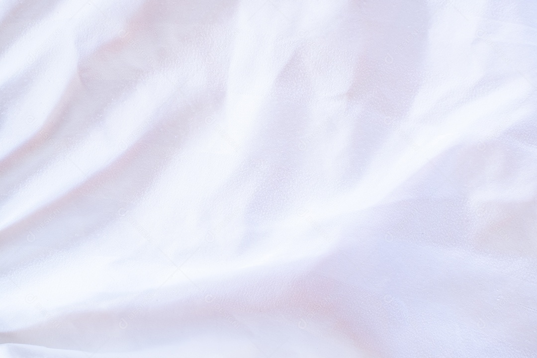 Textura gradiente de linho branco estilo de curva turva de tecido de luxo abstrato, roupa de cama enrugada e sombras cinza escuras, plano de fundo
