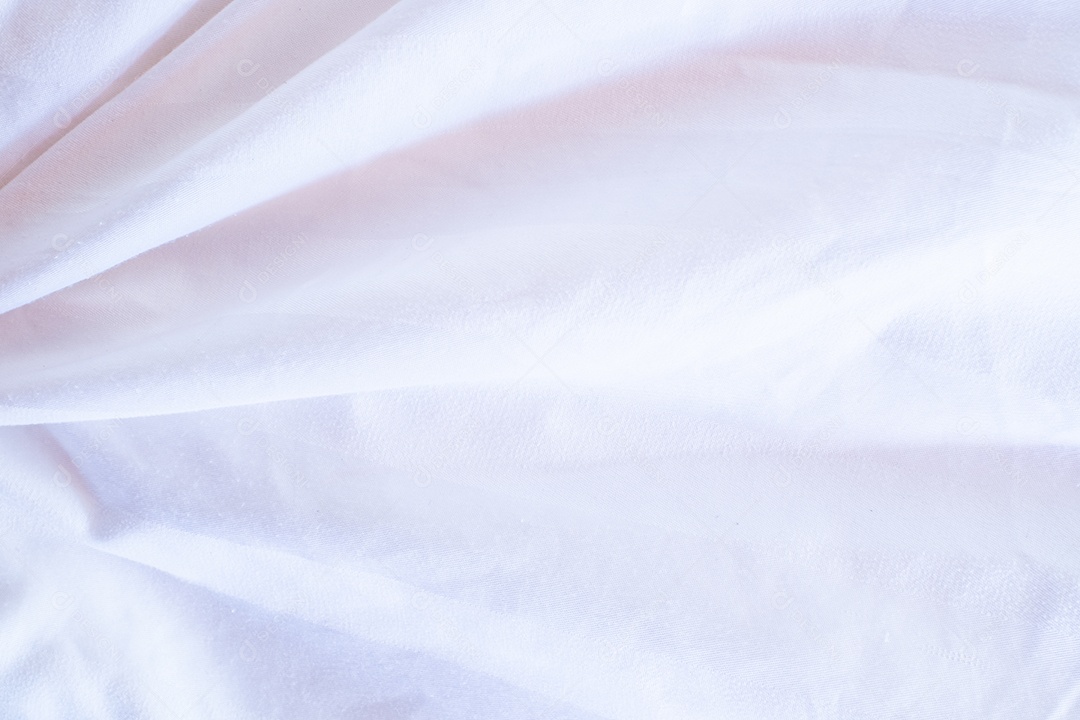 Textura gradiente de linho branco estilo de curva turva de tecido de luxo abstrato, roupa de cama enrugada e sombras cinza escuras, plano de fundo