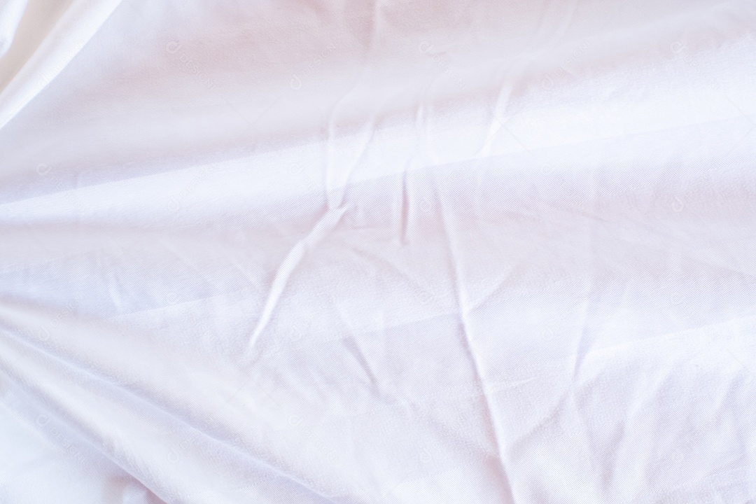 Textura gradiente de linho branco estilo de curva turva de tecido de luxo abstrato, roupa de cama enrugada e sombras cinza escuras, plano de fundo