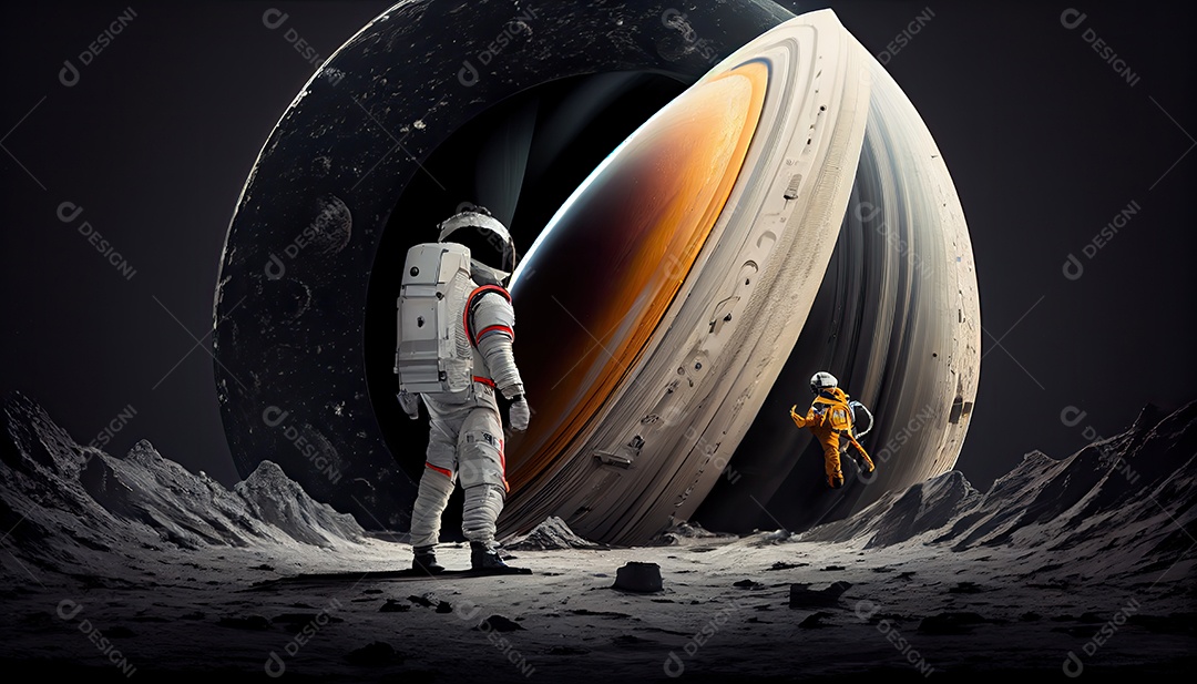 Dia Mundial do Astronauta 12 de abril realista