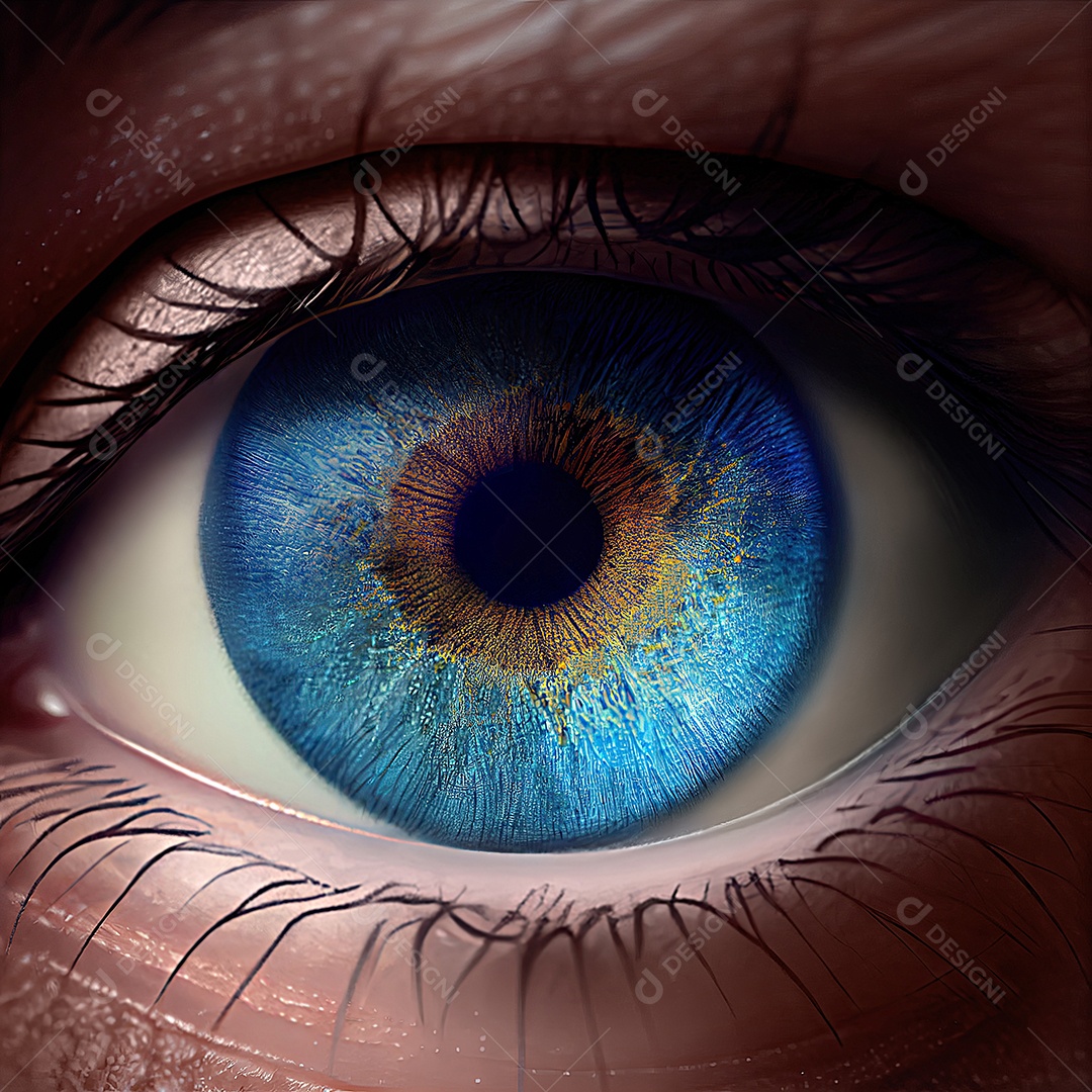 Olhos humanos de perto