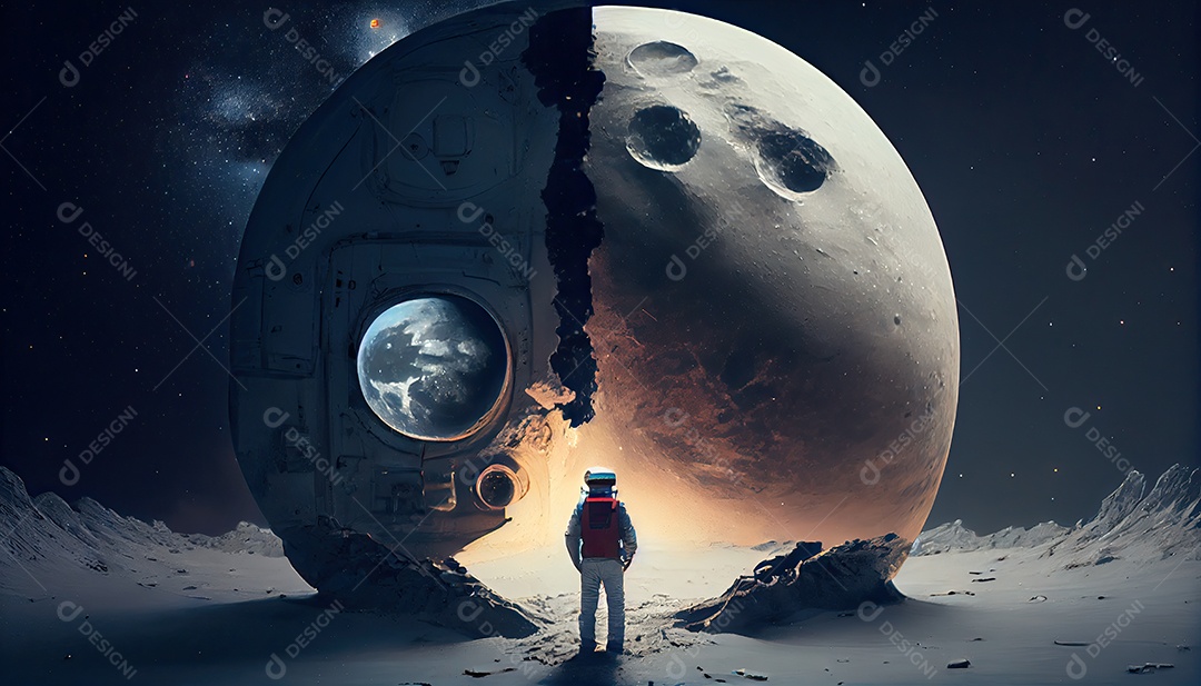 Dia Mundial do Astronauta 12 de abril realista