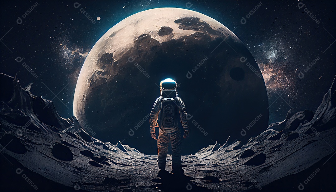 Dia Mundial do Astronauta 12 de abril realista