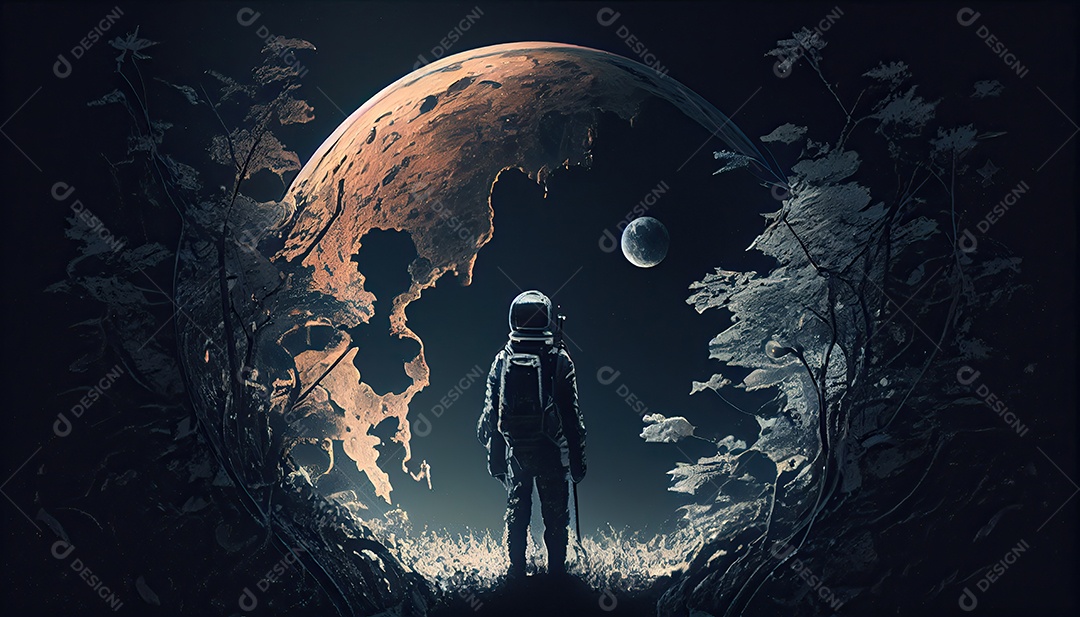 Dia Mundial do Astronauta 12 de abril realista