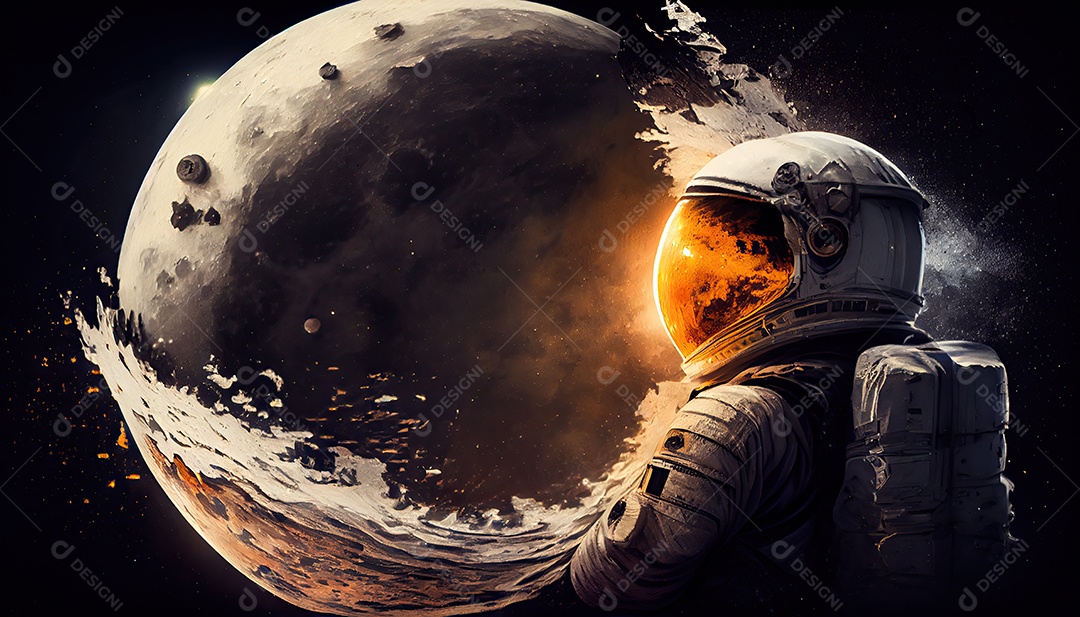 Dia Mundial do Astronauta 12 de abril realista