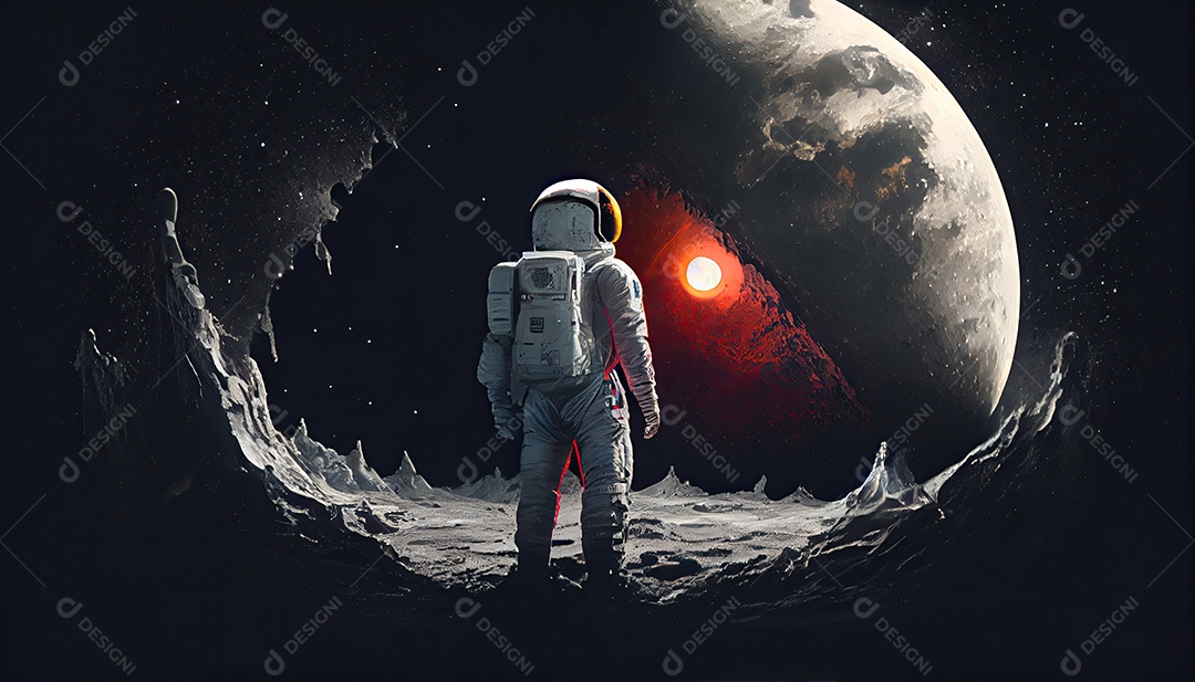 Dia Mundial do Astronauta 12 de abril realista