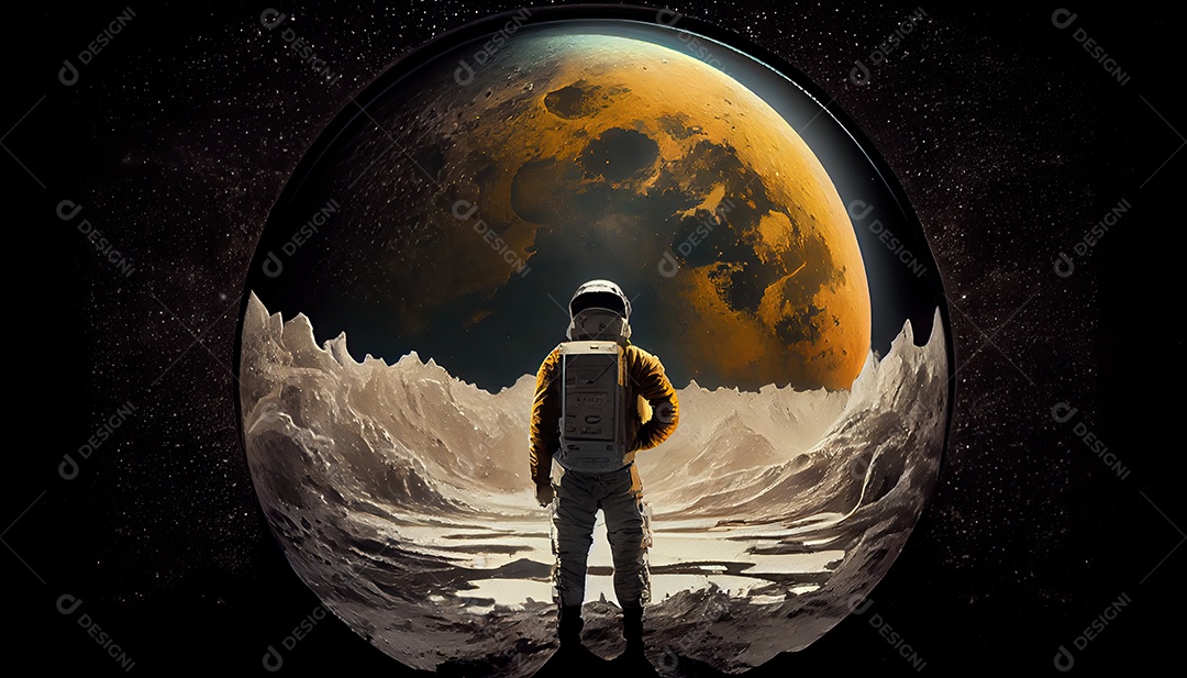 Dia Mundial do Astronauta 12 de abril realista