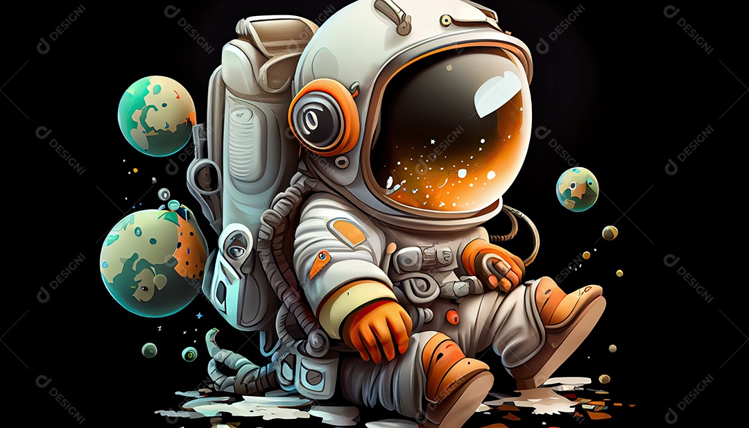 Dia Mundial do Astronauta 12 de abril realista