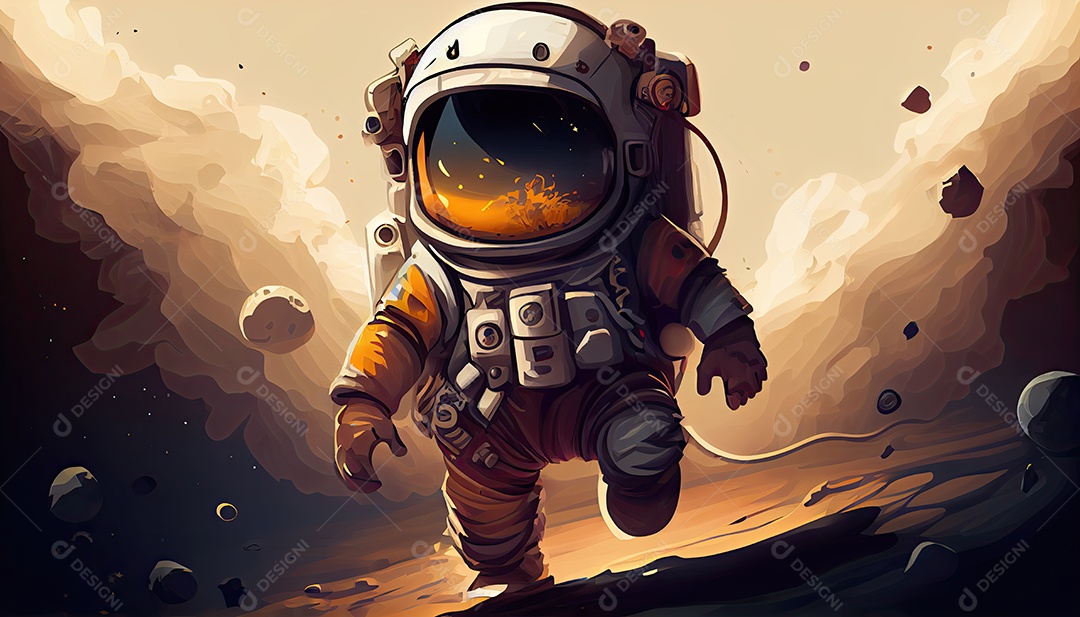 Dia Mundial do Astronauta 12 de abril realista