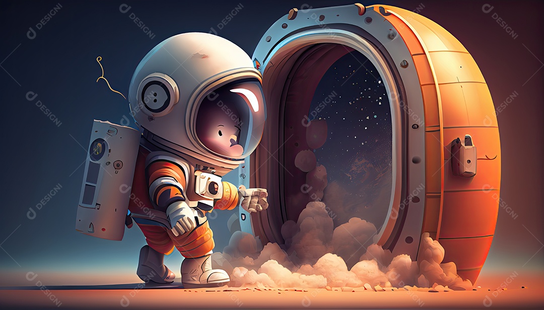 Dia Mundial do Astronauta 12 de abril realista