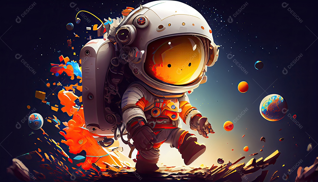 Dia Mundial do Astronauta 12 de abril realista