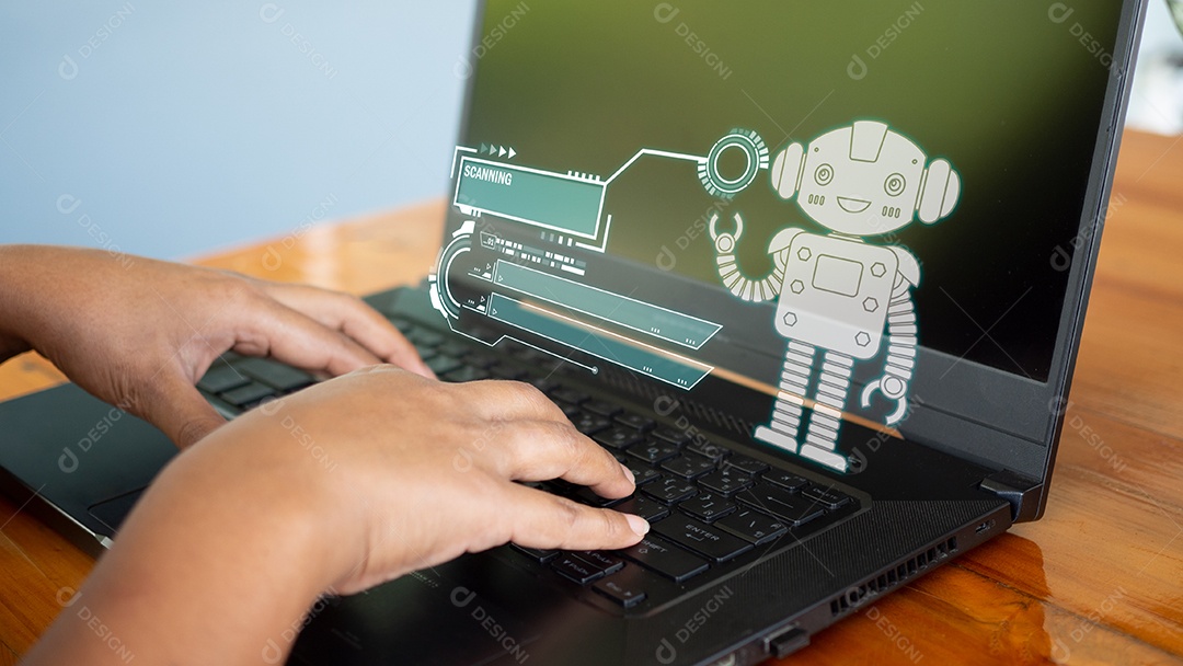 As pessoas estão trabalhando e trazendo IA para ajudá-las a trabalhar em computadores.