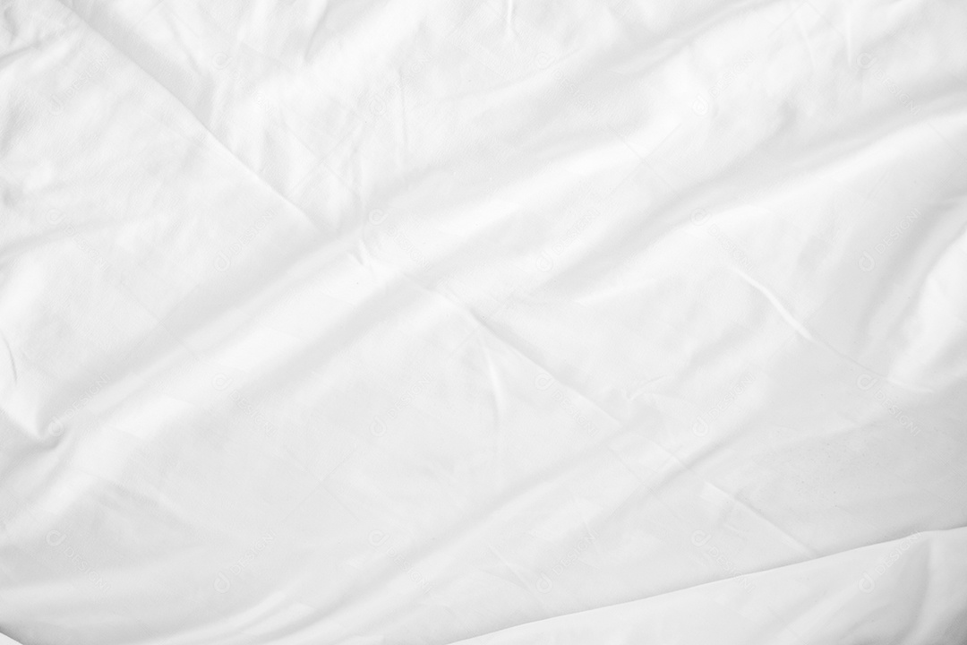 Textura gradiente de linho branco estilo de curva turva de tecido de luxo abstrato, roupa de cama enrugada e sombras cinza escuras, plano de fundo