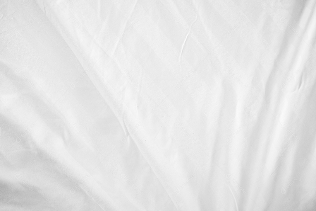 Textura gradiente de linho branco estilo de curva turva de tecido de luxo abstrato, roupa de cama enrugada e sombras cinza escuras, plano de fundo