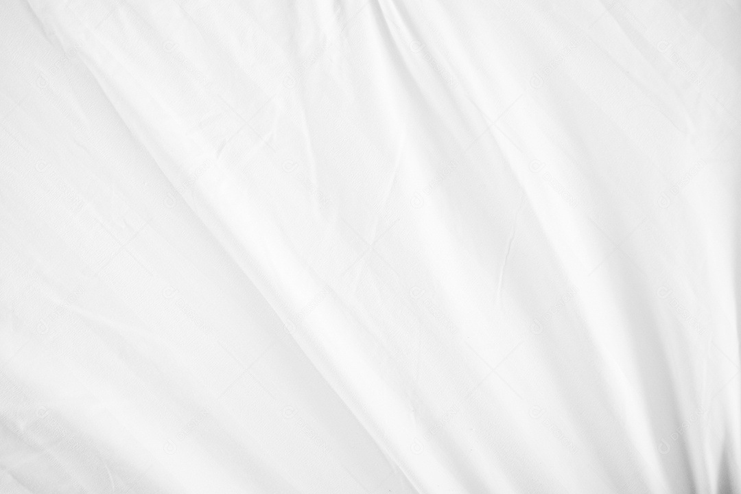 Textura gradiente de linho branco estilo de curva turva de tecido de luxo abstrato, roupa de cama enrugada e sombras cinza escuras, plano de fundo