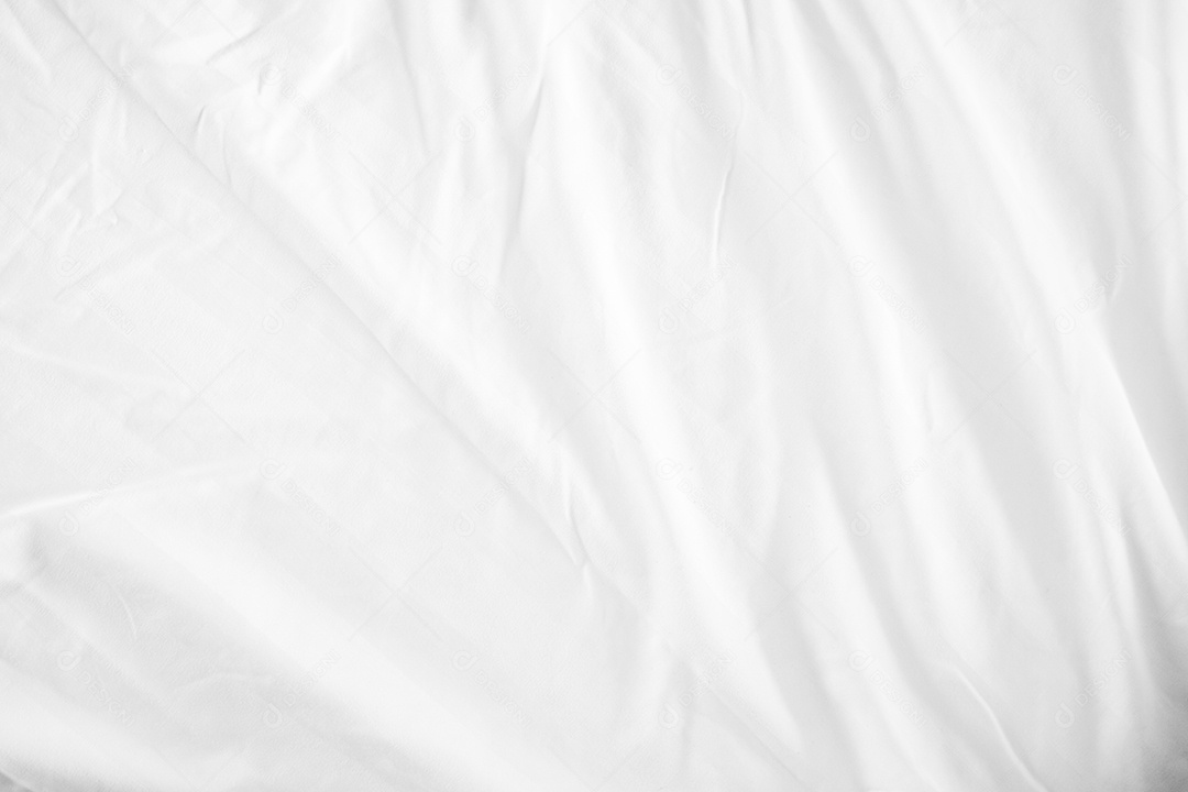 Textura gradiente de linho branco estilo de curva turva de tecido de luxo abstrato, roupa de cama enrugada e sombras cinza escuras, plano de fundo