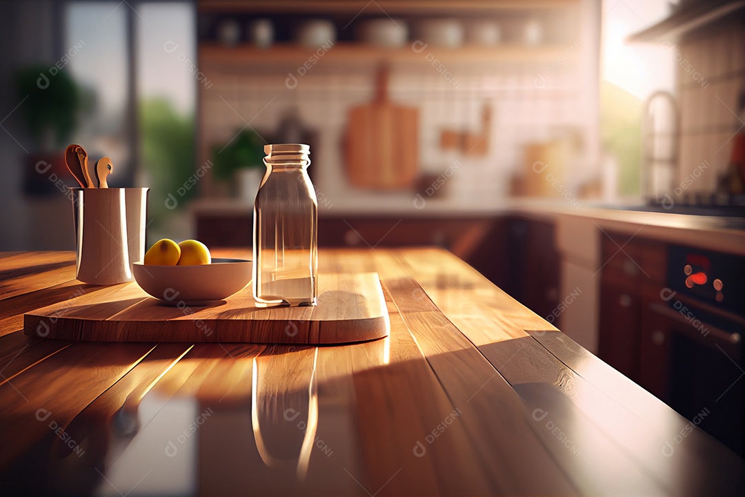 Interior de uma cozinha moderna