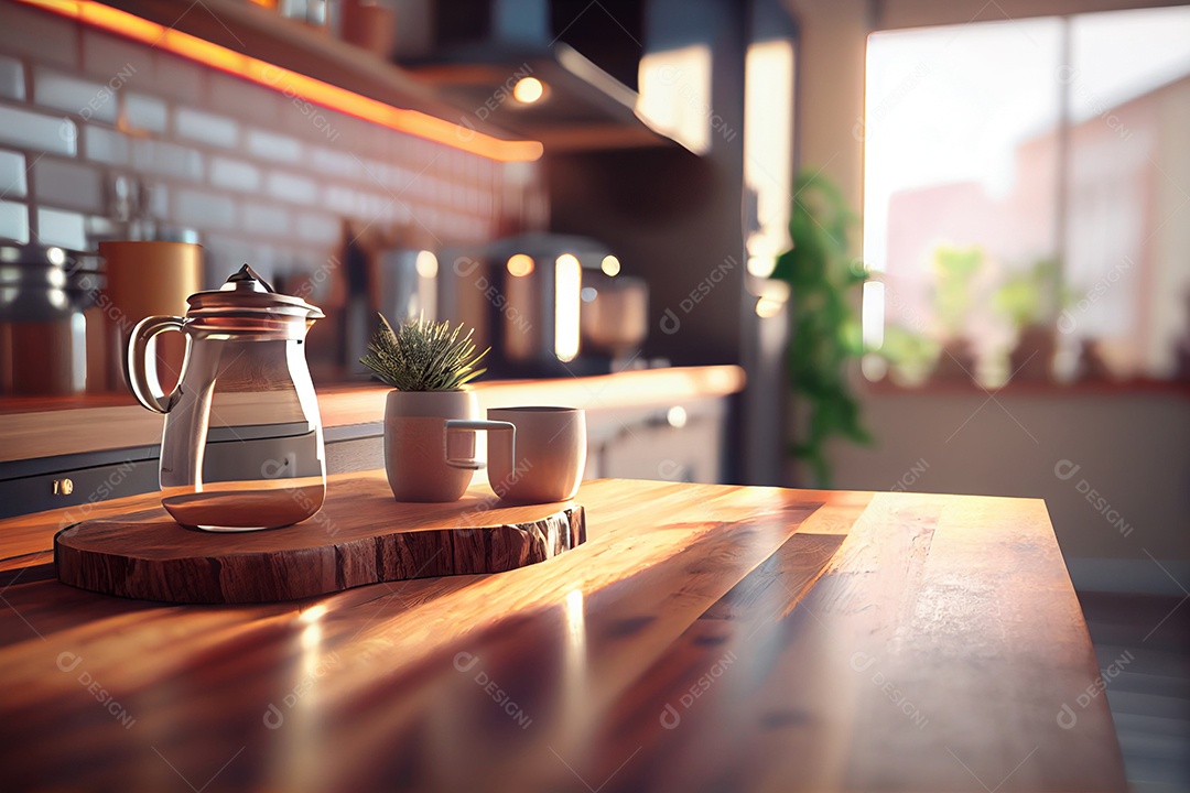 Interior de uma cozinha moderna