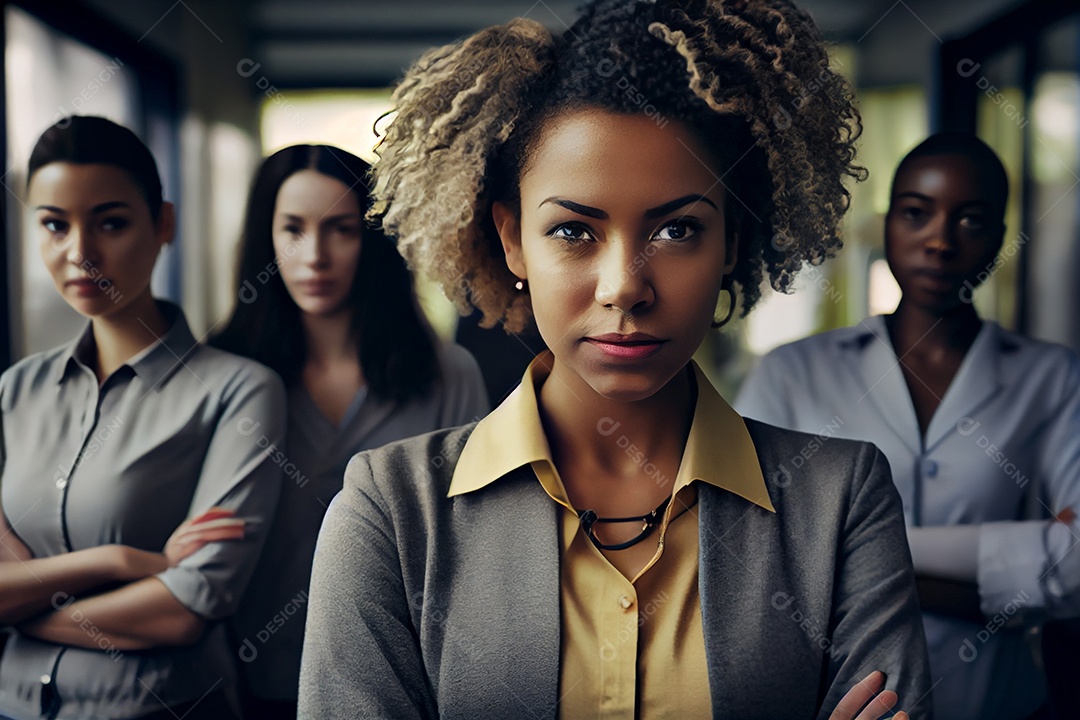 Equipe de mulheres empresárias