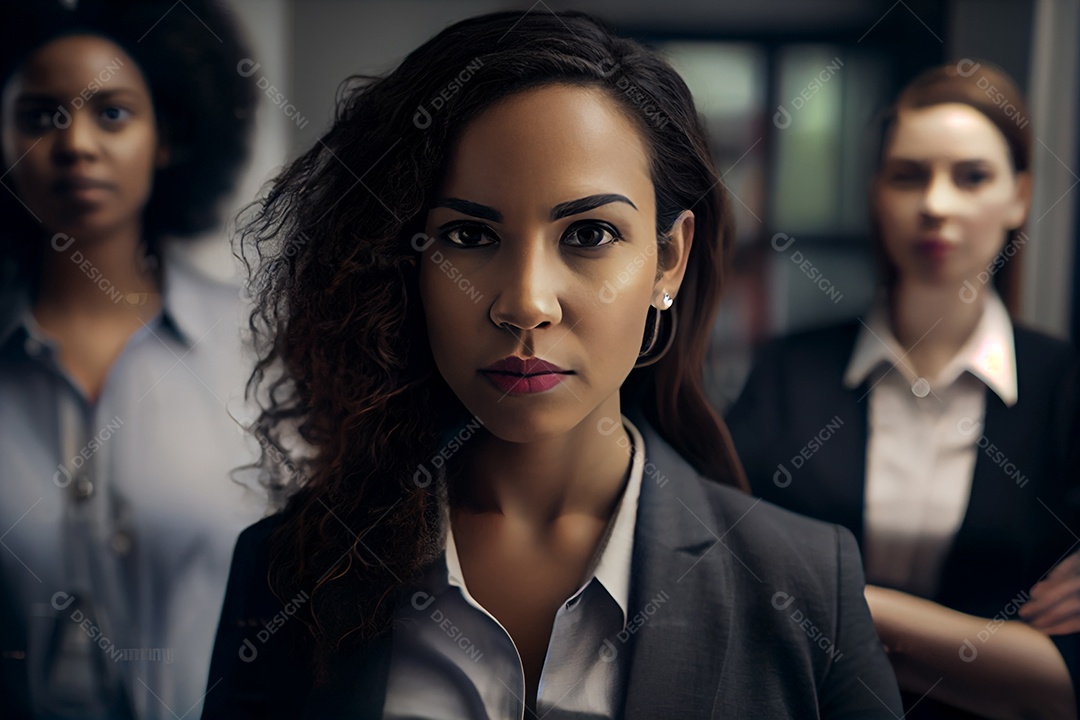 Equipe de mulheres empresárias