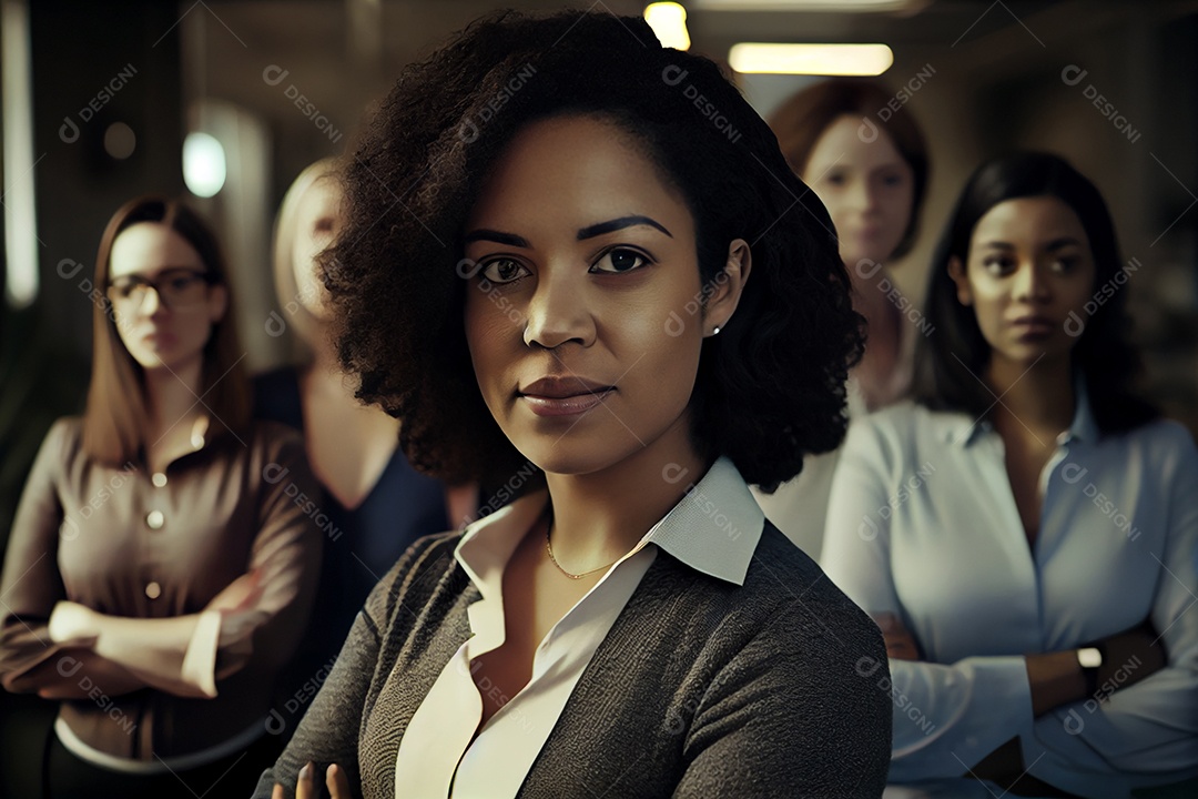 Equipe de mulheres empresárias